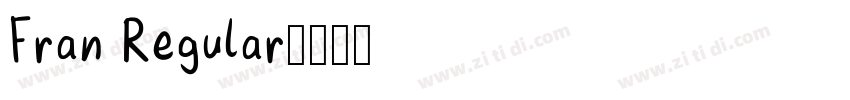 Fran Regular字体转换